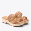 Ellie All-Day Woven Clog Almond