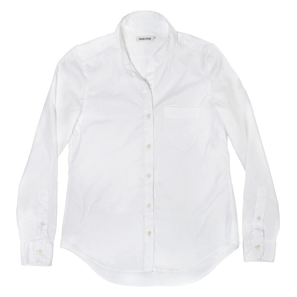 The Caroline in White Chambray