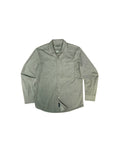 Printed Button Front Rib Shirt SMP - Green Marl