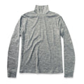 The Mercerized Merino Turtle Neck in Heather Grey