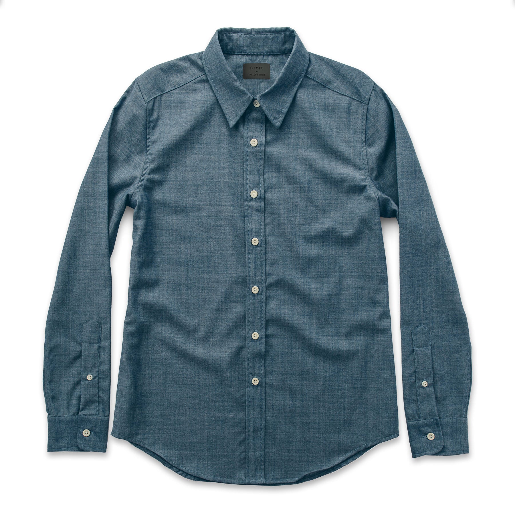 The Katherine in Blue Merino 4S Chambray