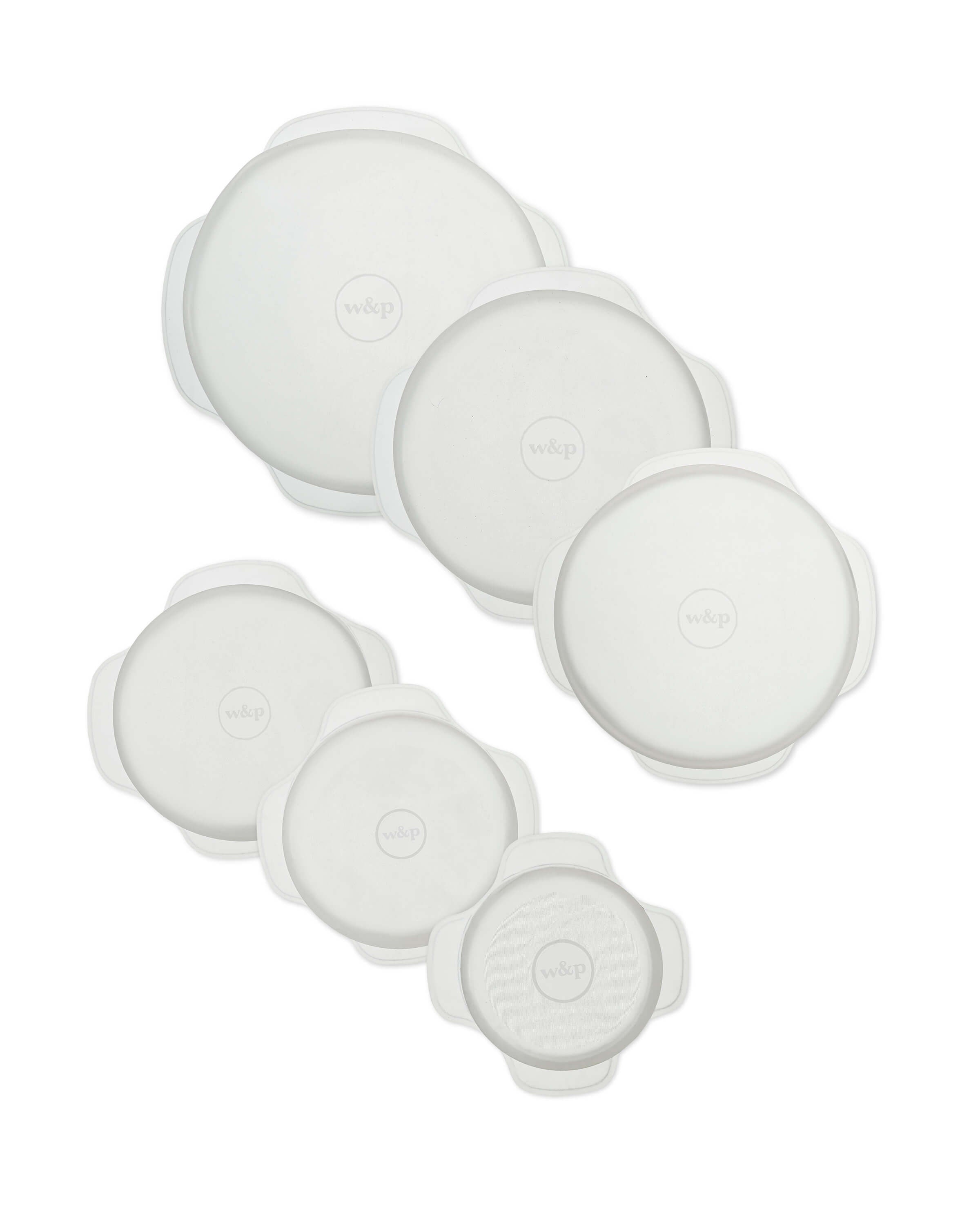 6-Piece Reusable Stretch Lids - Round Set