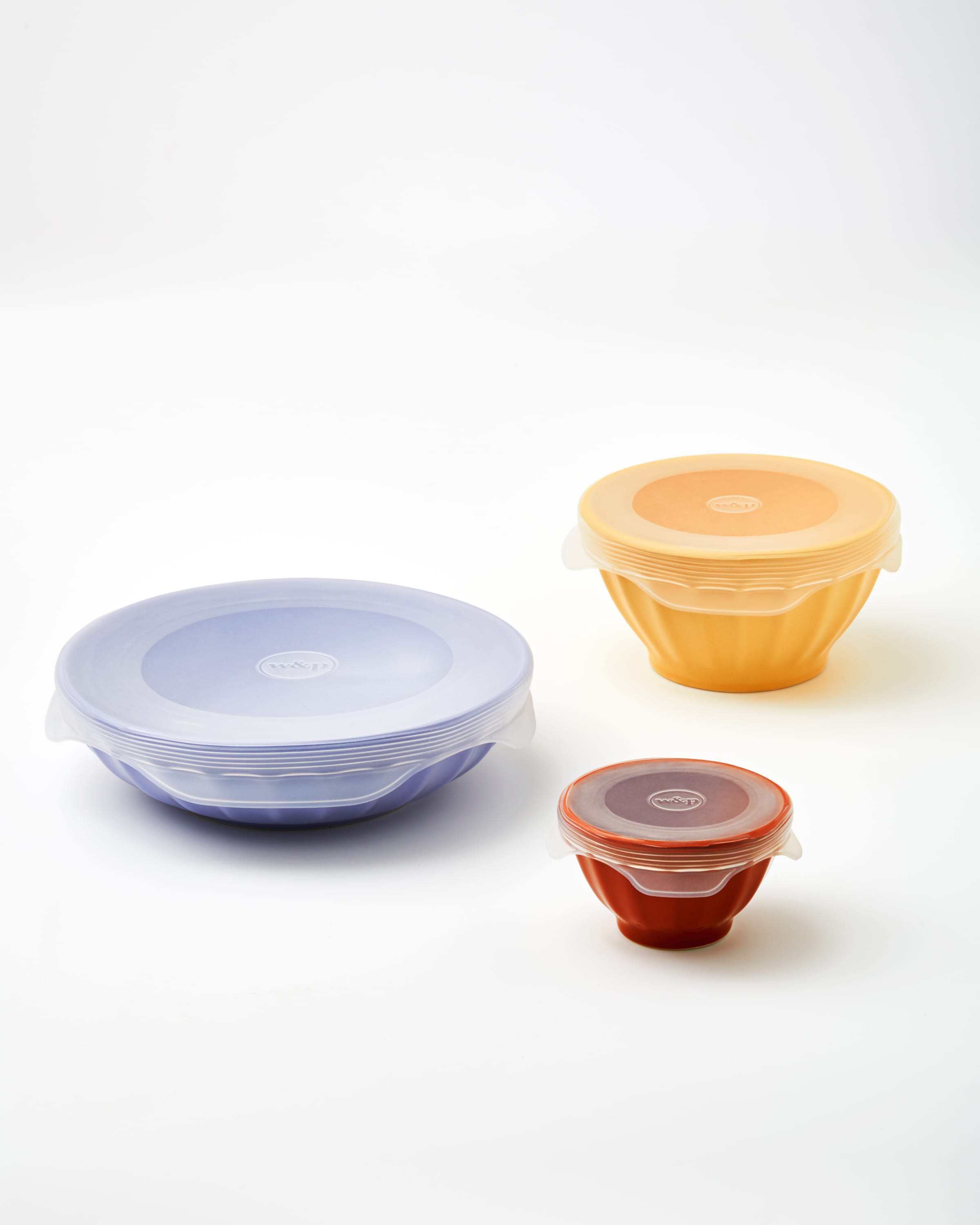 3-Piece Reusable Stretch Lids - Round Set