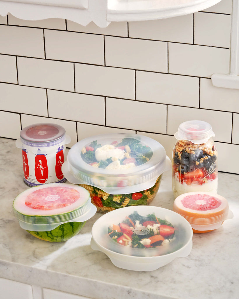 6-Piece Reusable Stretch Lids - Round Set