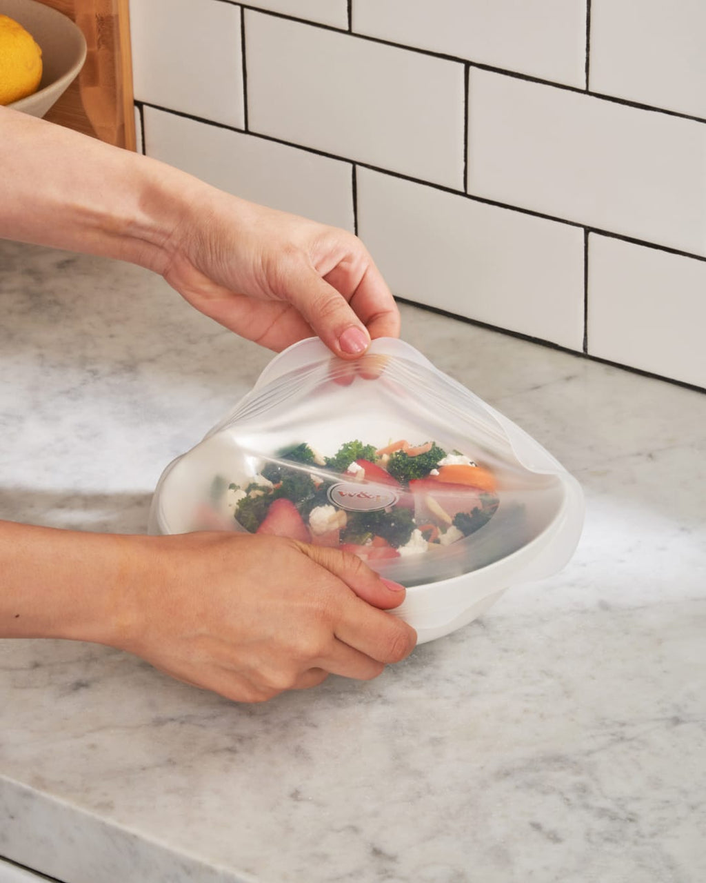 3-Piece Reusable Stretch Lids - Round Set