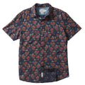 Burning Palm Summer Plain Weave Short Sleeve Shirt - Carbon Spice Coral