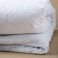 White Stripe Linen Cotton Duvet Cover