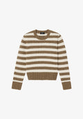 Pull rayé moucheté