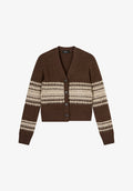 Cardigan à motif jacquard