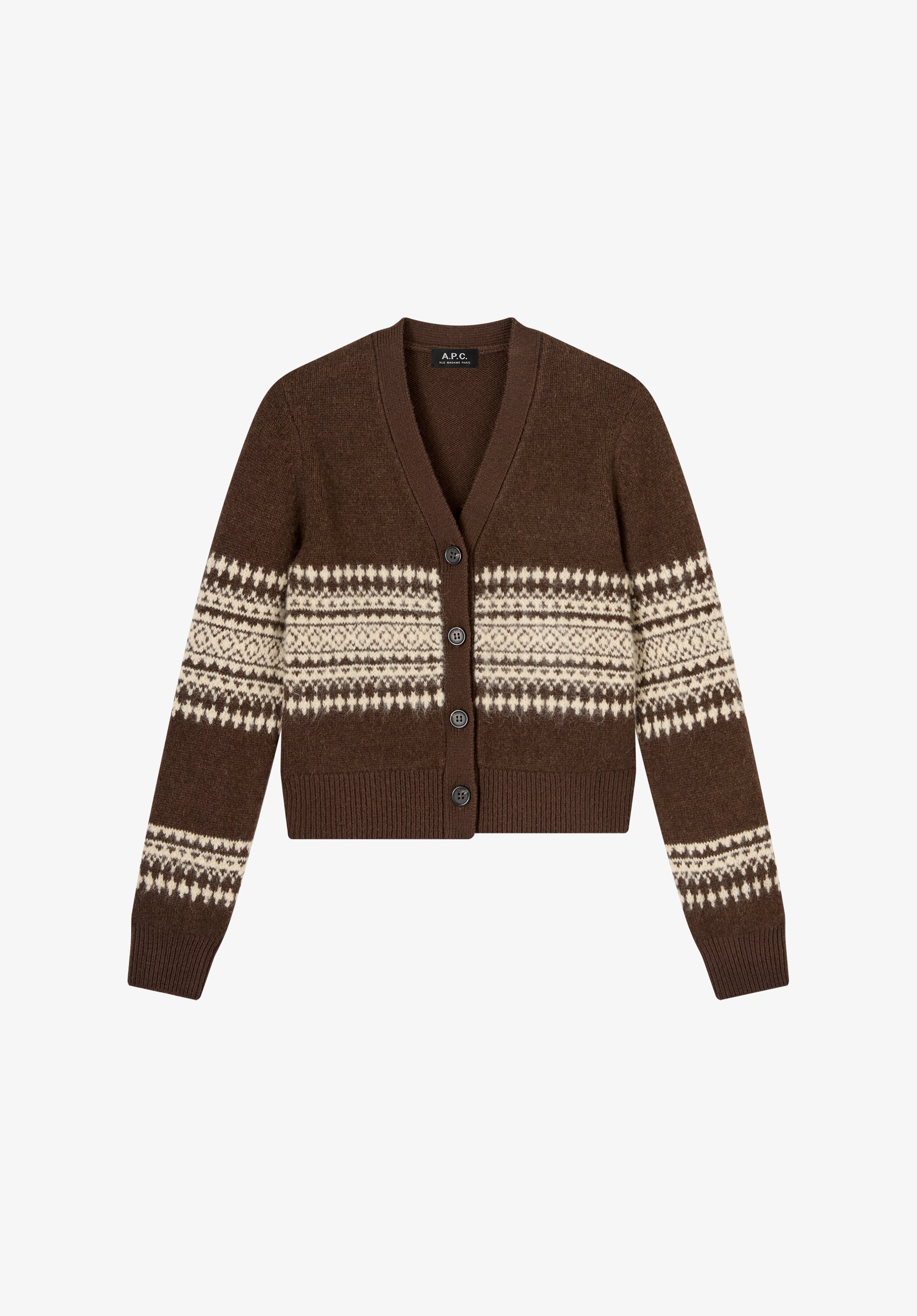 Cardigan à motif jacquard