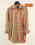 Warm Olive And Orange Madras
