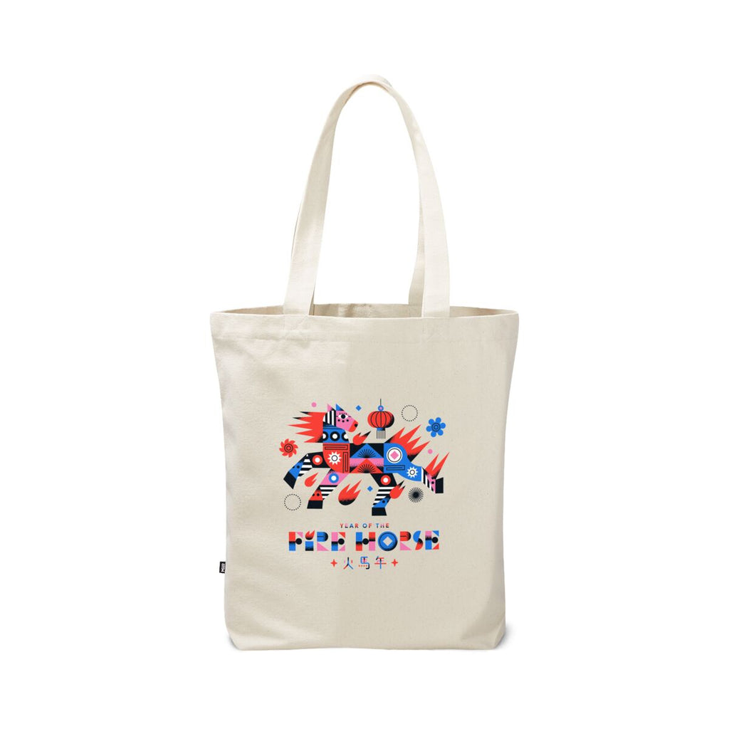 Fire Horse Canvas Tote