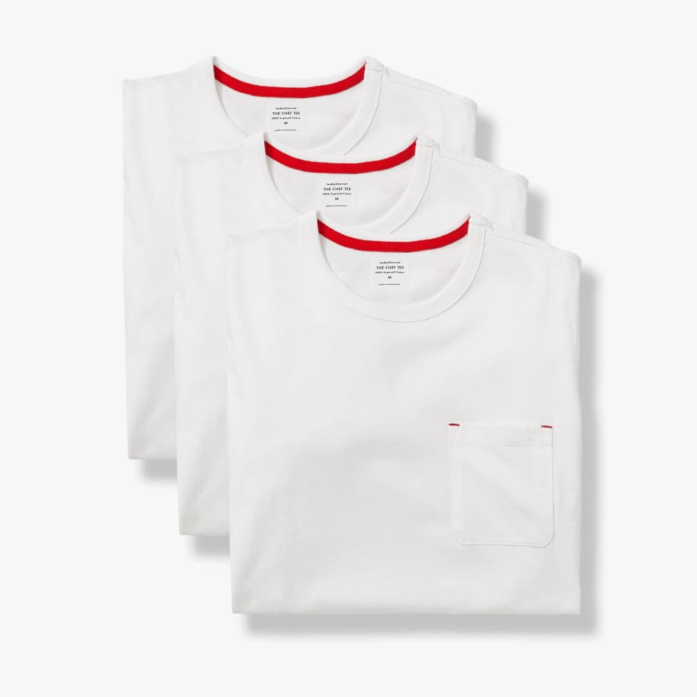 Chef Tee 3-Pack - White