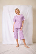 Oversized Tee Capri Set