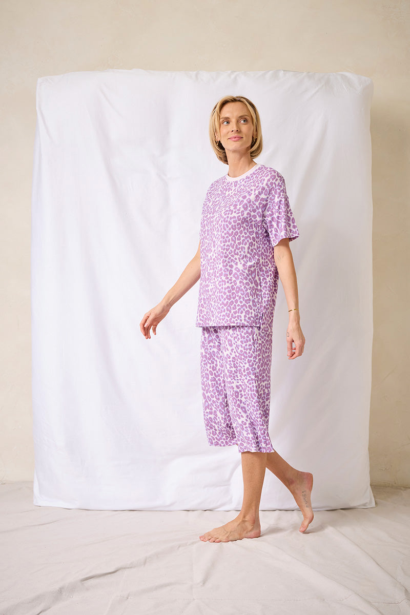 Oversized Tee Capri Set