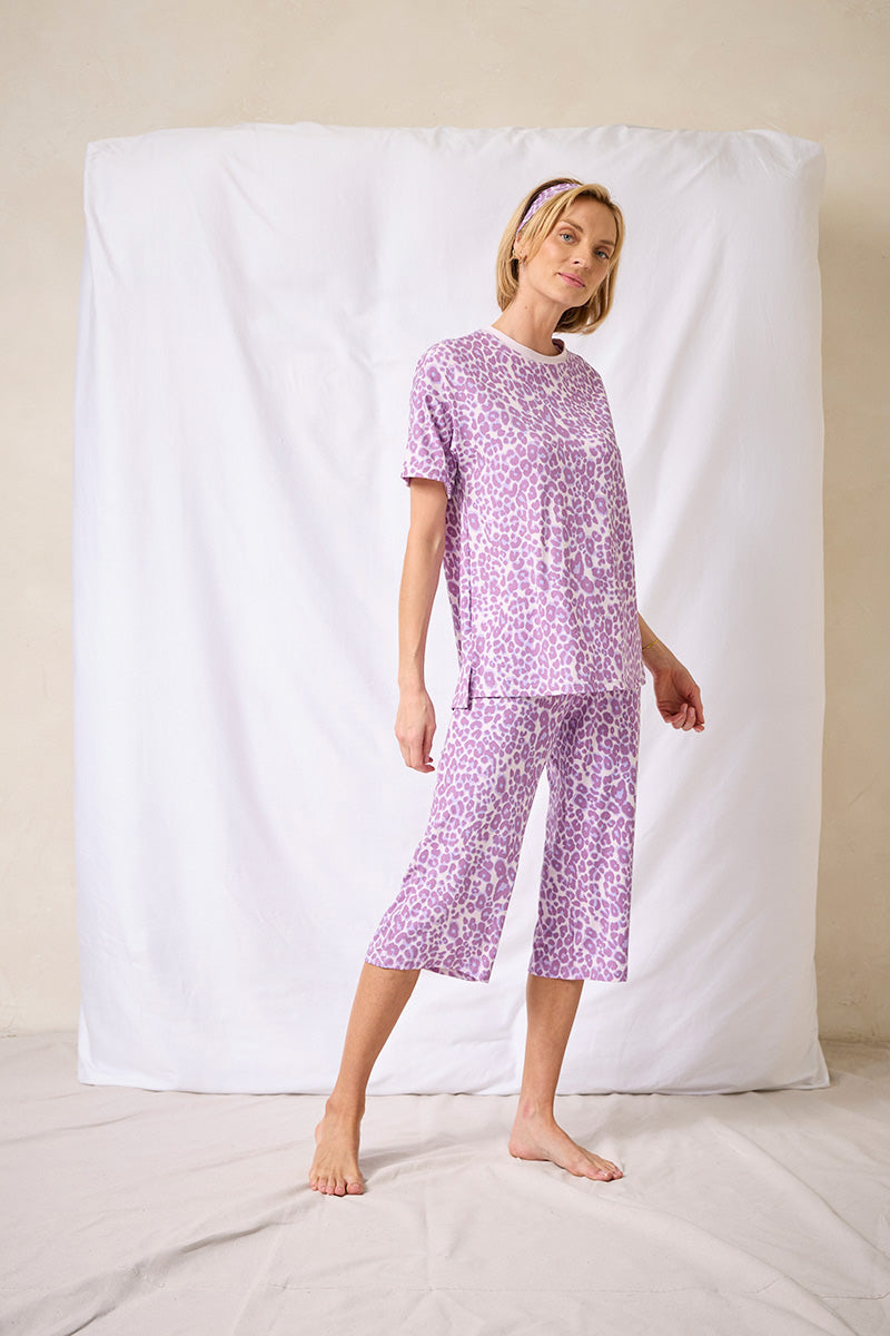 Oversized Tee Capri Set