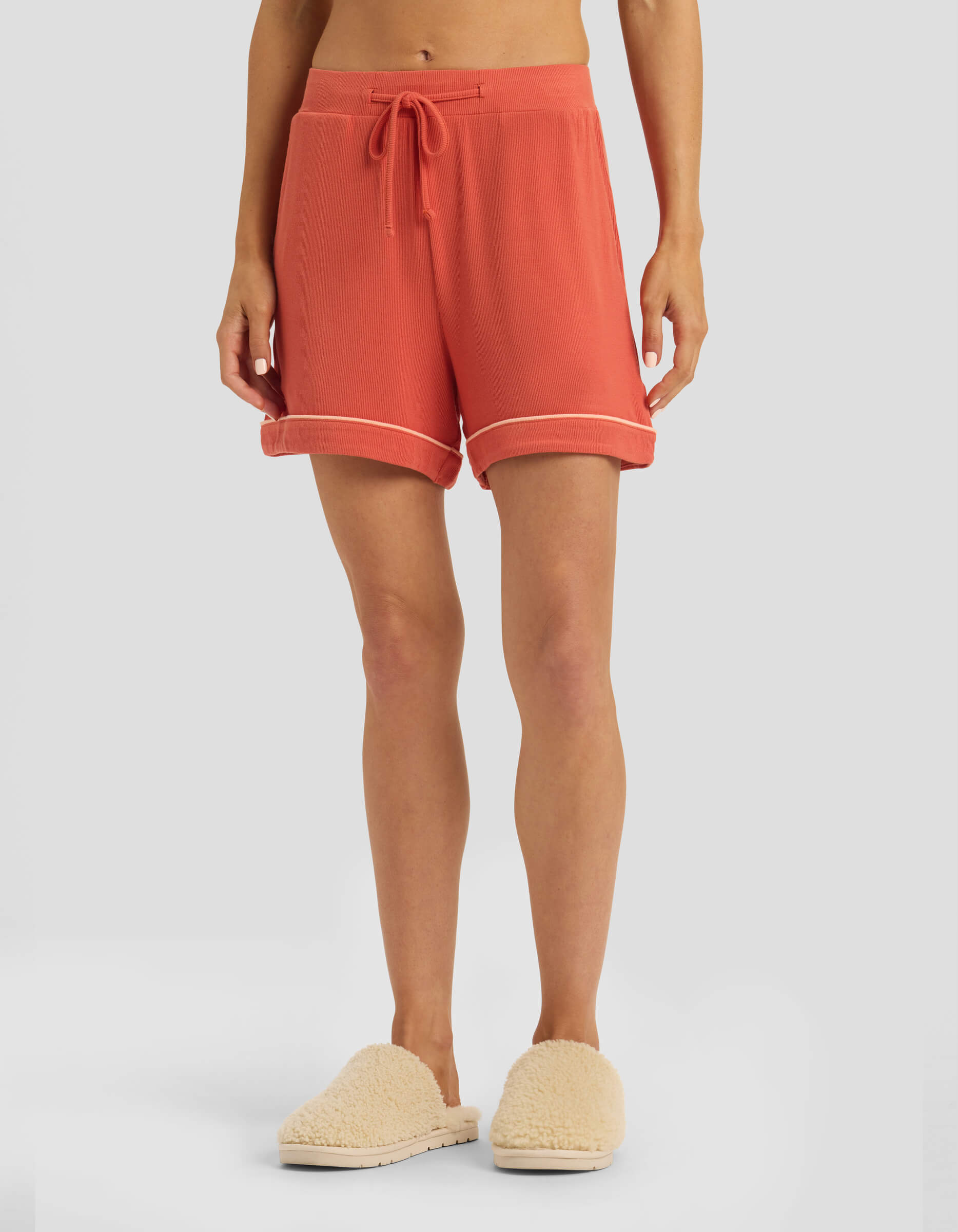 Women's Bamboo Rib-Knit Classic Pajama Short