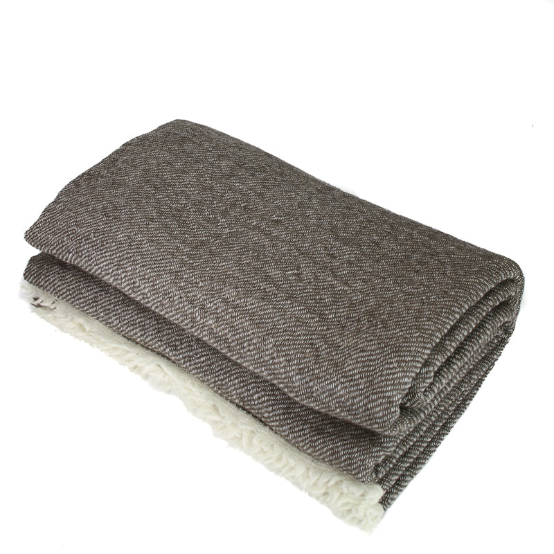 Wool Blanket - Bark