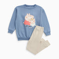Peppa Pig & Evie Oversized Sweatshirt & Ecru Leggings Outfit