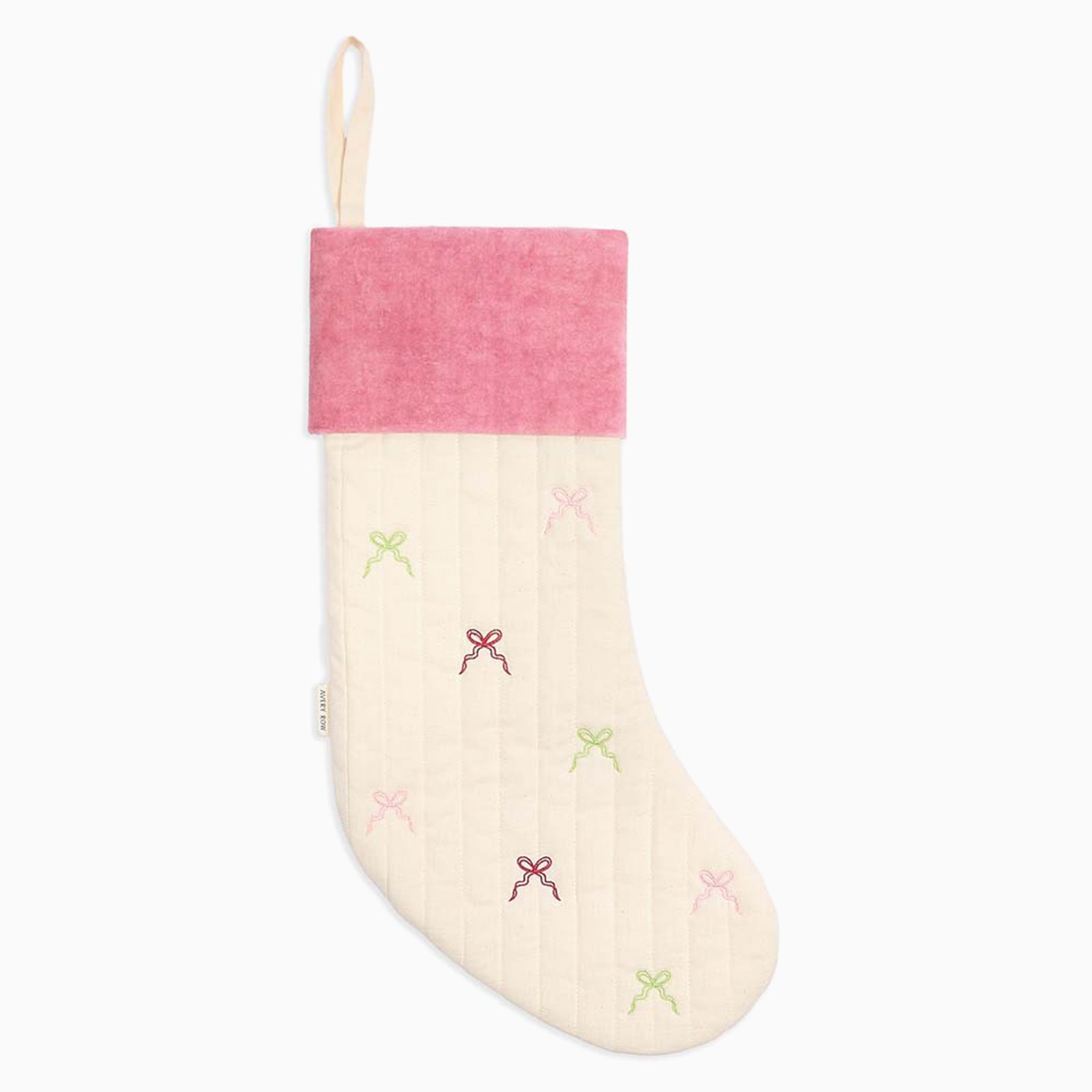 Avery Row Christmas Stocking - Bows