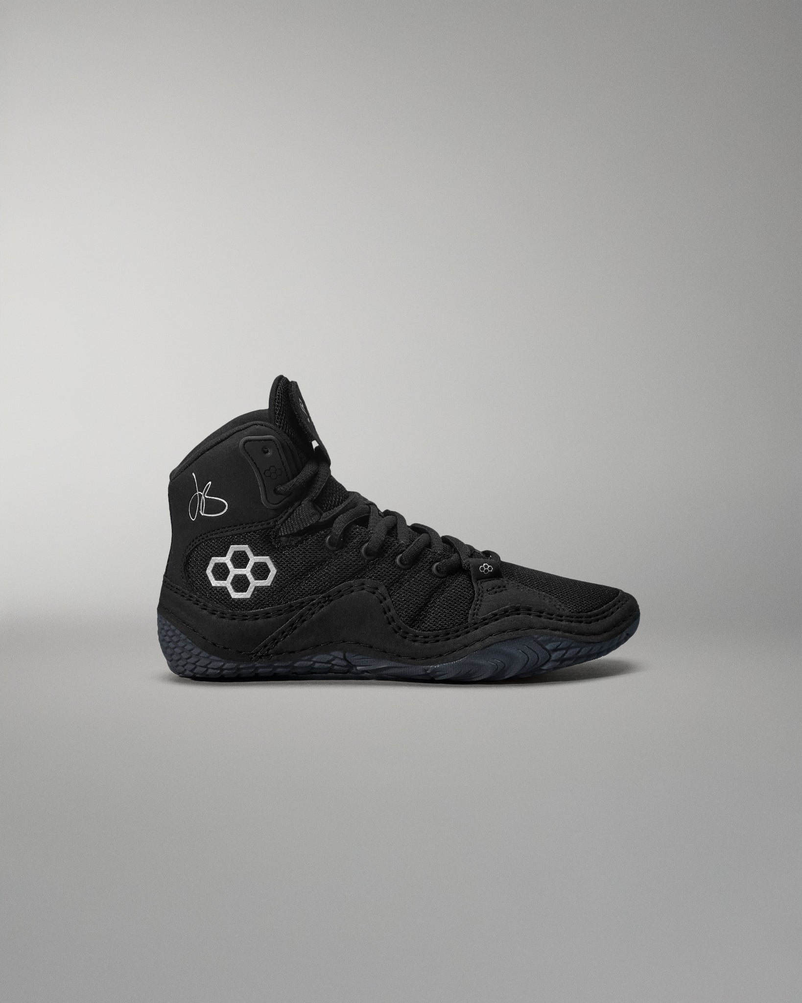 JB1 Youth Wrestling Shoes - Black Metal