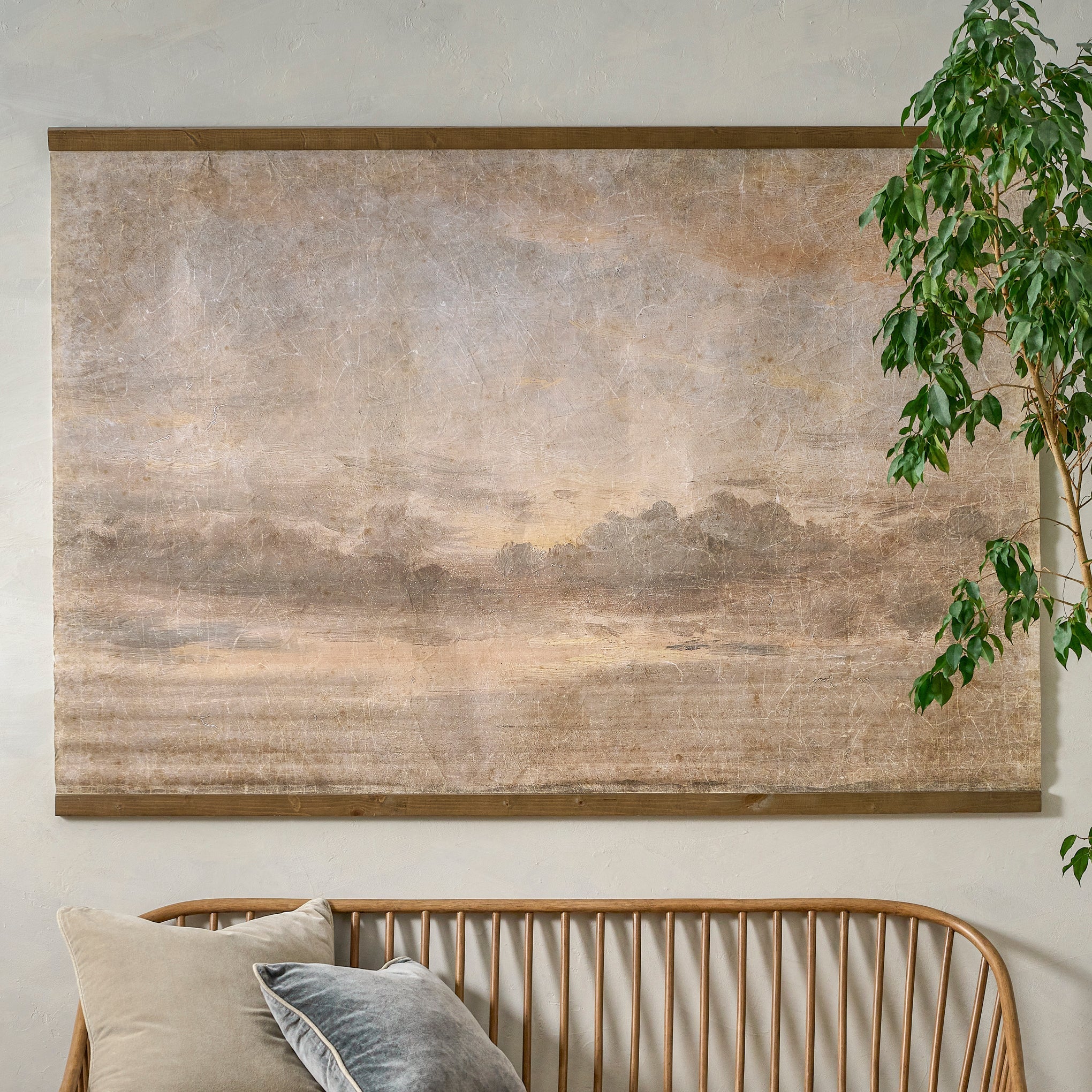 Oversized Celestial Drifts Vintage Tapestry
