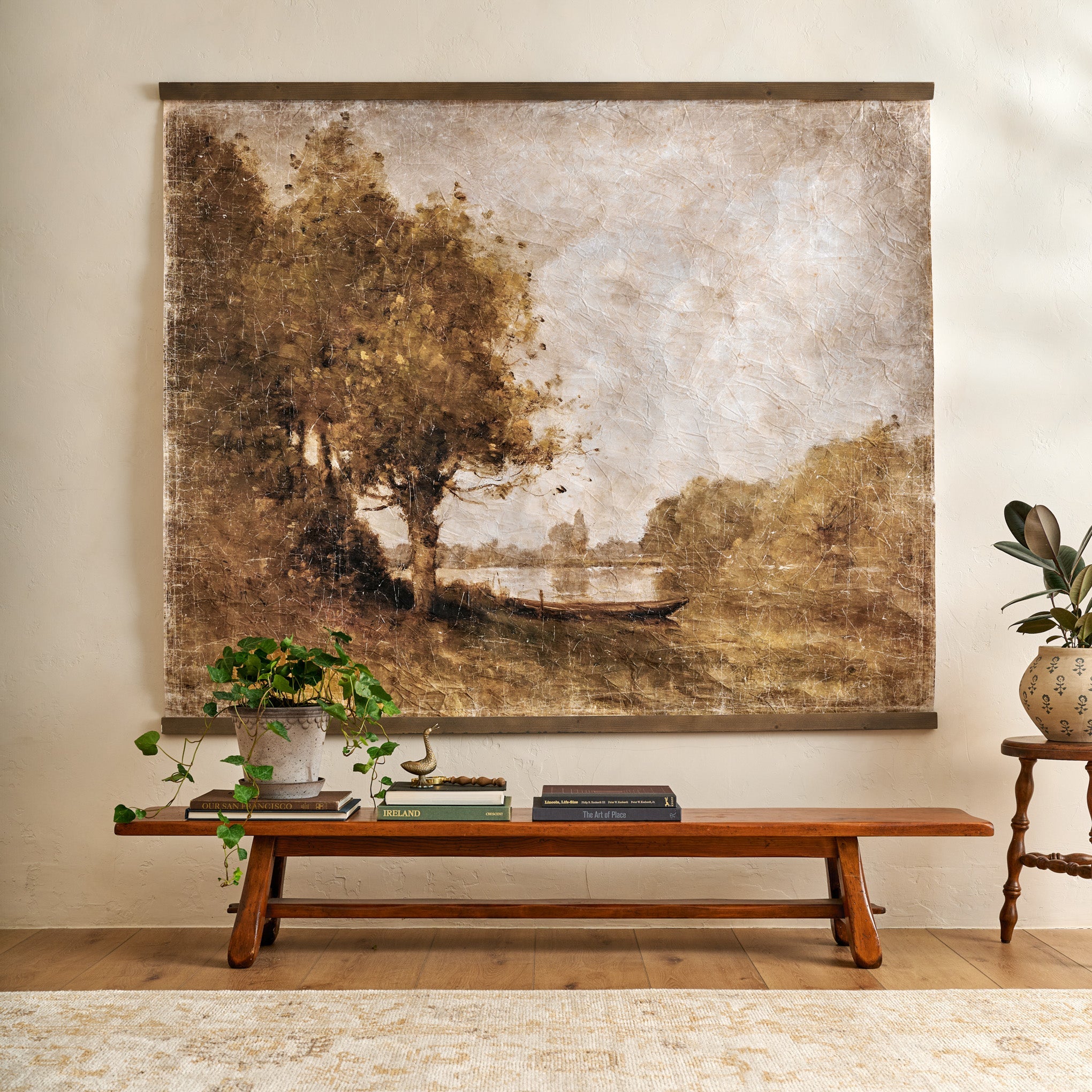 Oversized Spring Stillness Landscape Tapestry
