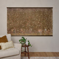 Oversized Scroll of Blooms Tapestry