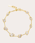 Myriad 18K Gold-Plated Silver and Cubic Zirconia Bracelet