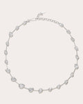 Myriad Rhodium-Plated Silver and Cubic Zirconia Necklace