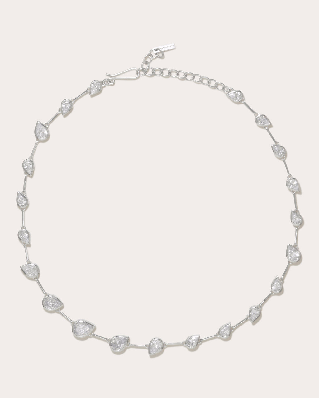Myriad Rhodium-Plated Silver and Cubic Zirconia Necklace