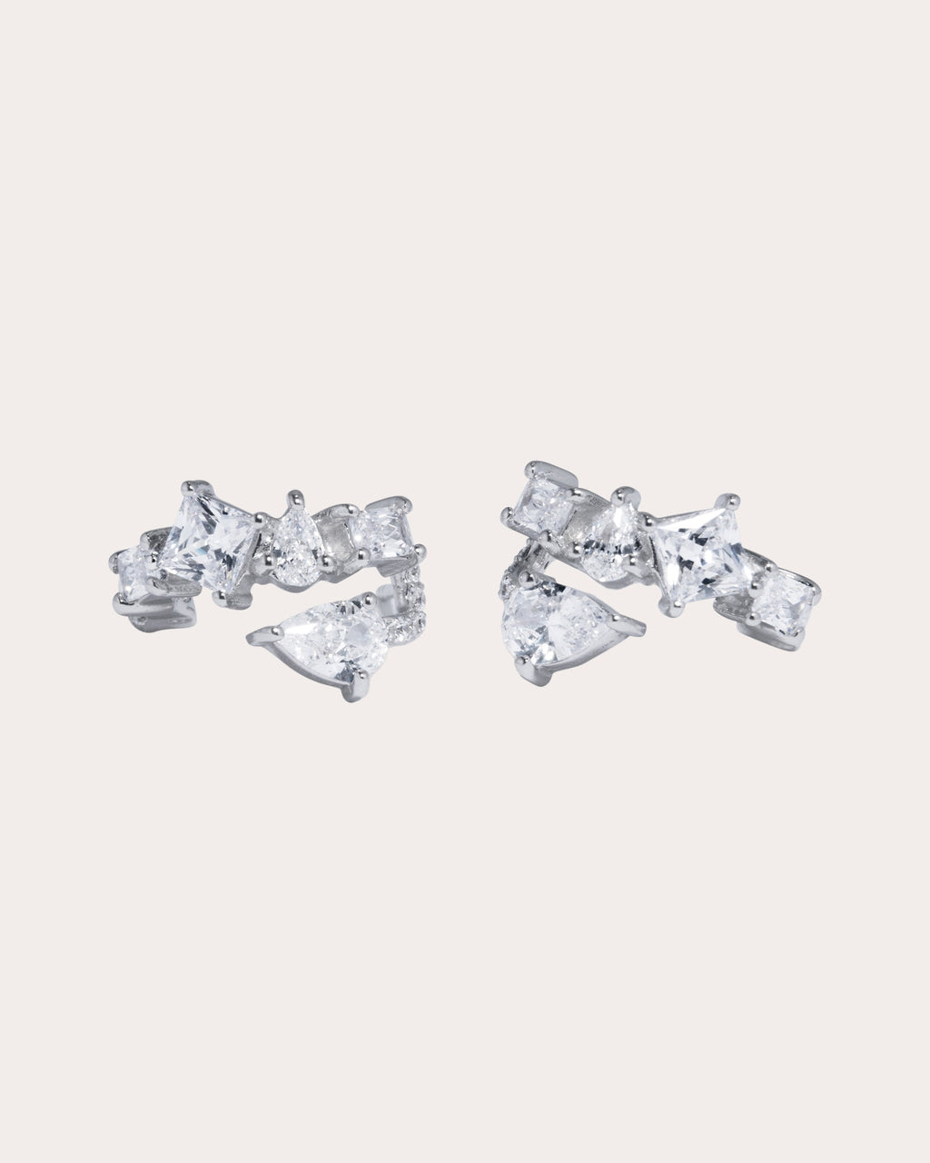 Cubic Zirconia Geometric Stud Earrings