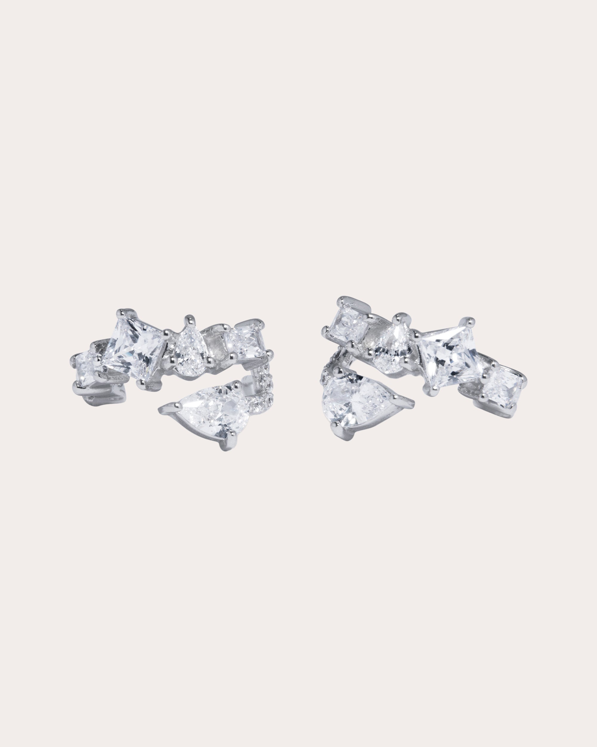 Cubic Zirconia Geometric Stud Earrings