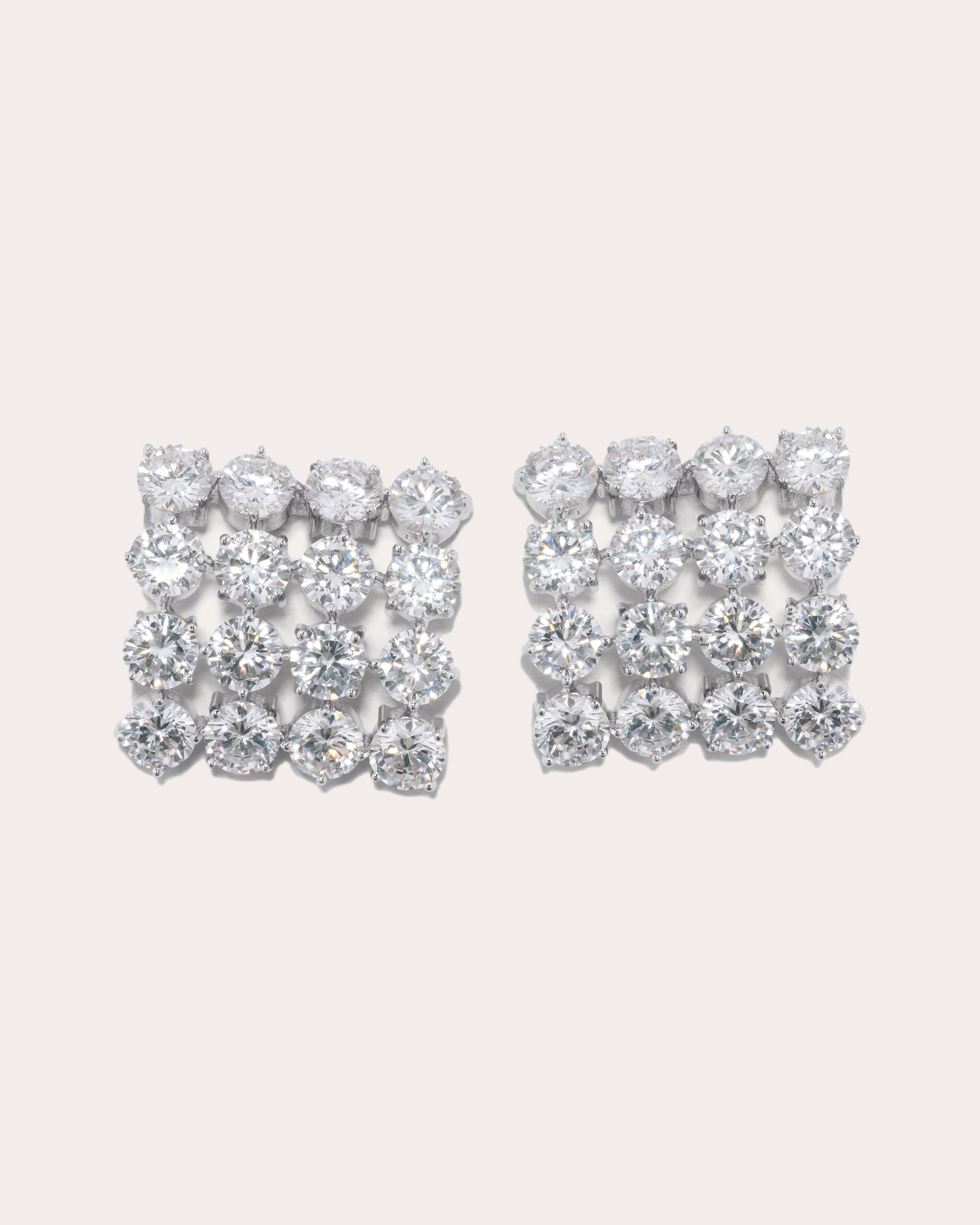 Cubic Zirconia Juggernaut Stud Earrings