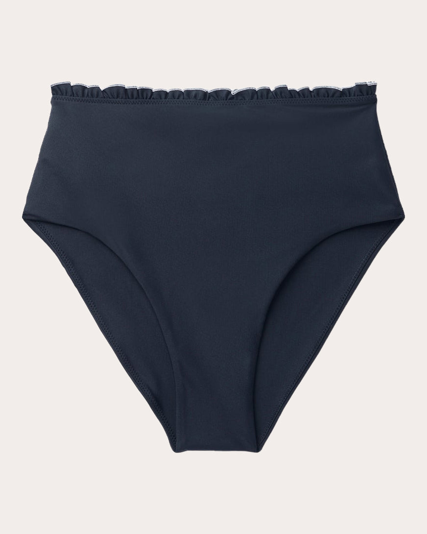 Ruffle-Trim High-Rise Bikini Brief