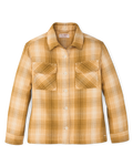 Women's Deer Island Jac-shirt - Ochre / Cream Plaid