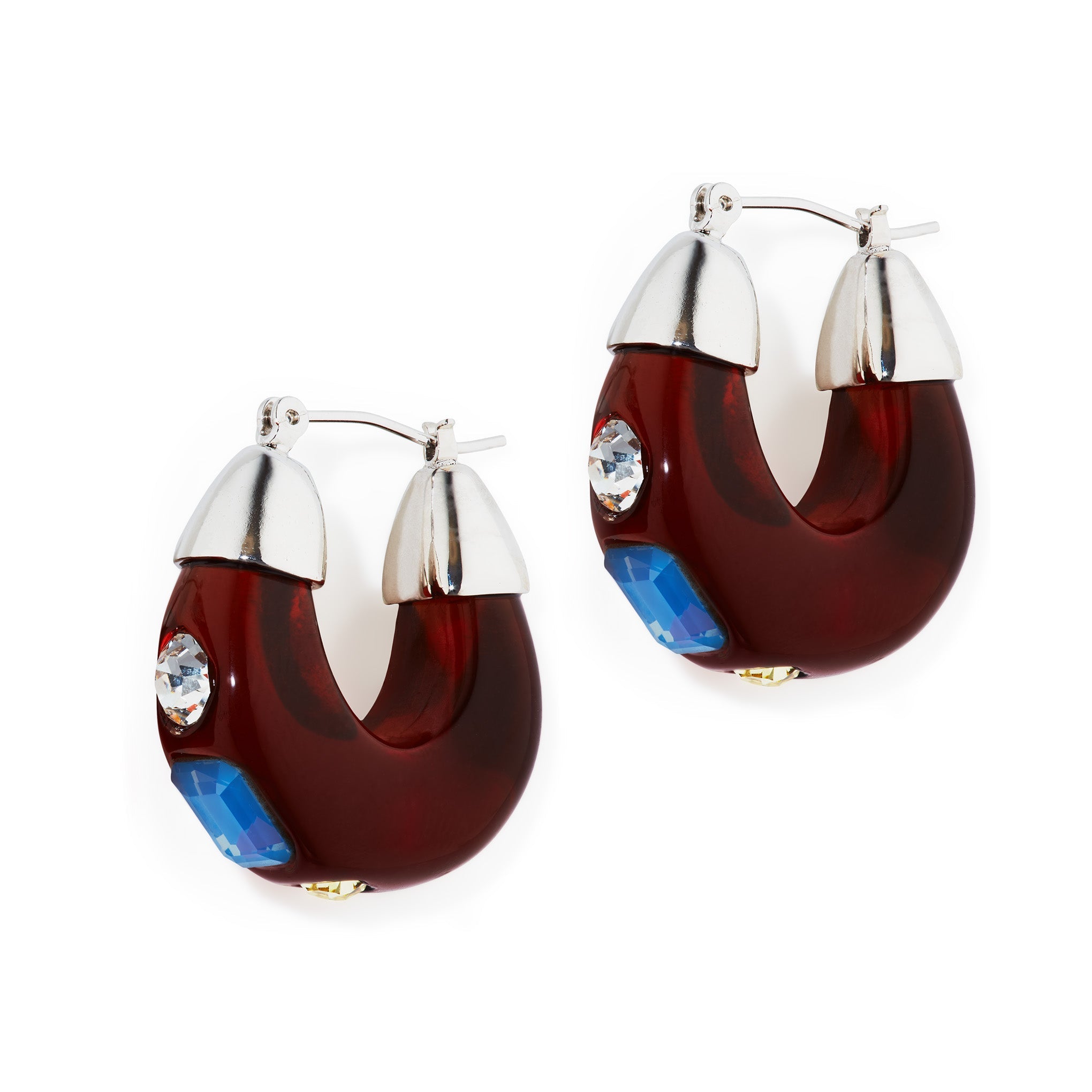 YLYL Pope Hoop Earrings - Amber