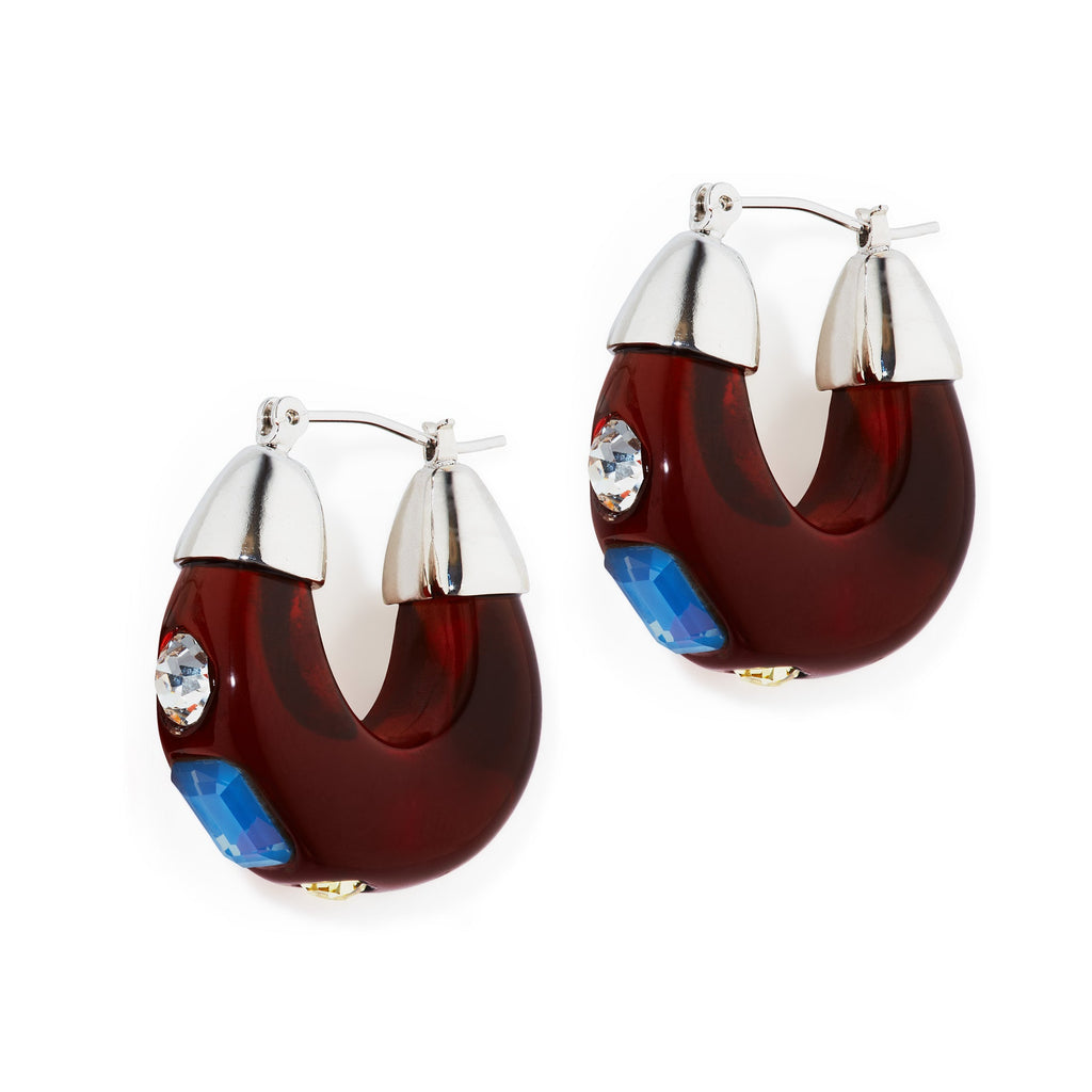 YLYL Pope Hoop Earrings - Amber