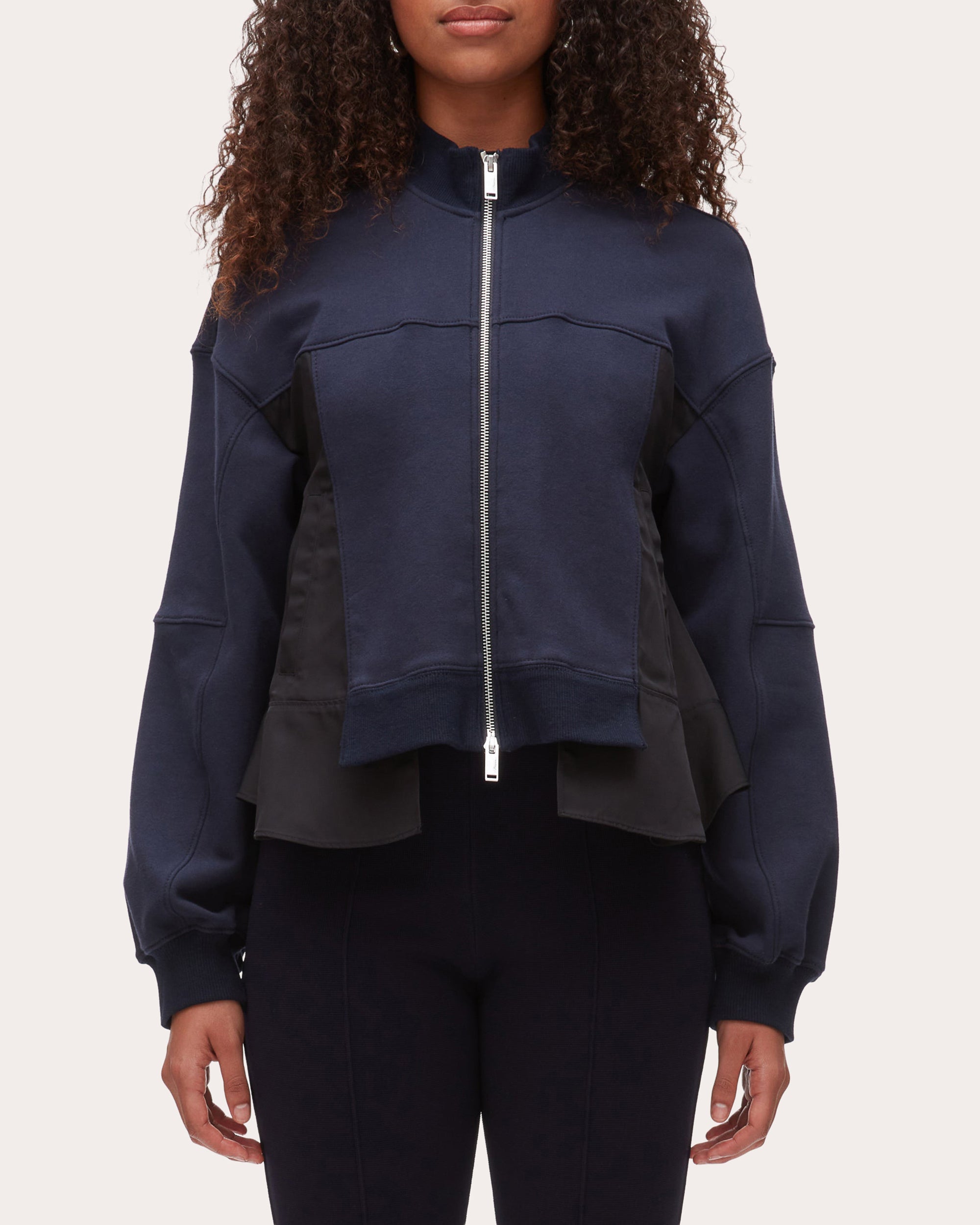 French Terry Ripstop Combo Zip Track Jacket