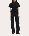 Ace Shirred Ruffle Jersey T-Shirt