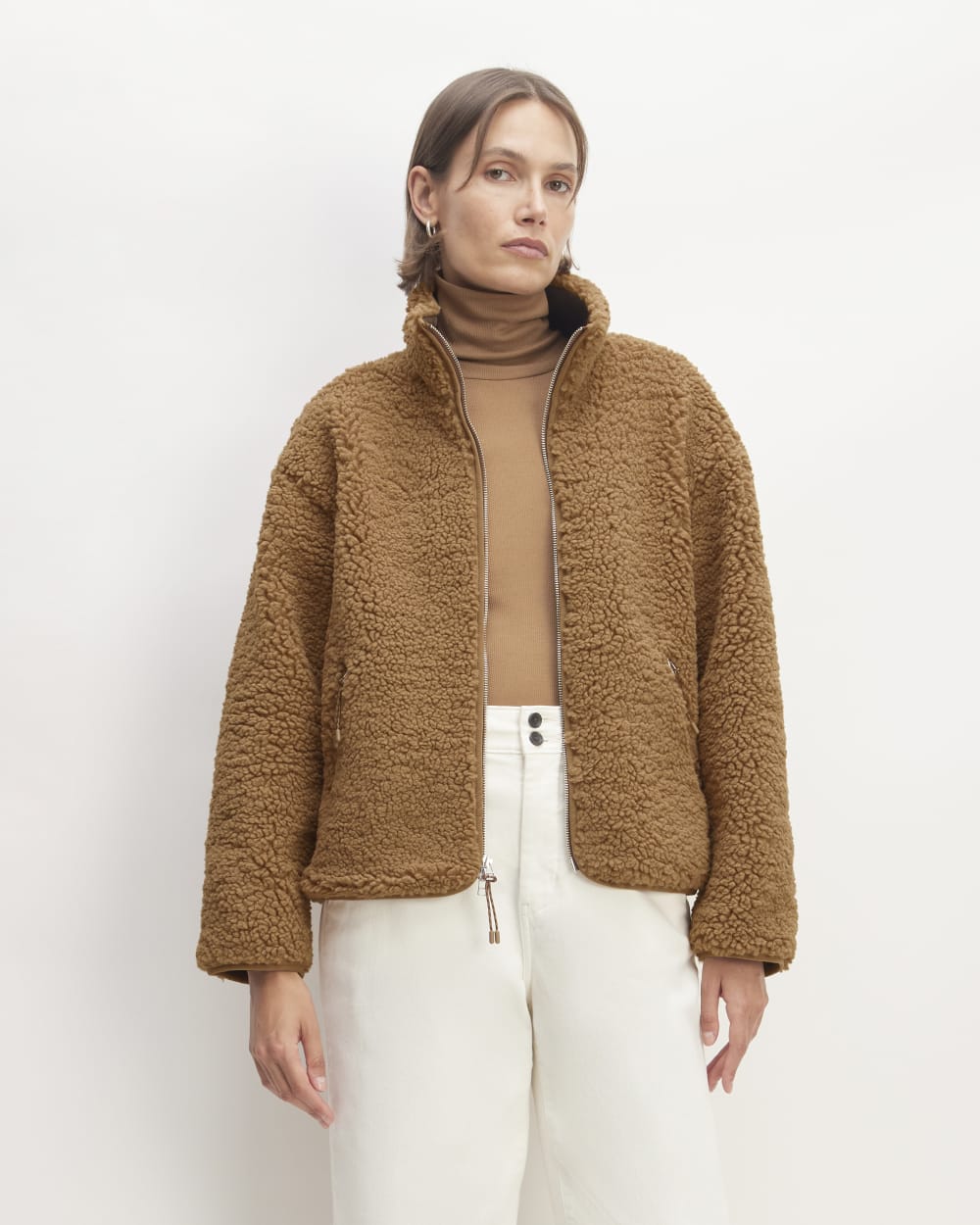 The ReNew Fleece Full Zip | Toasted Coconut