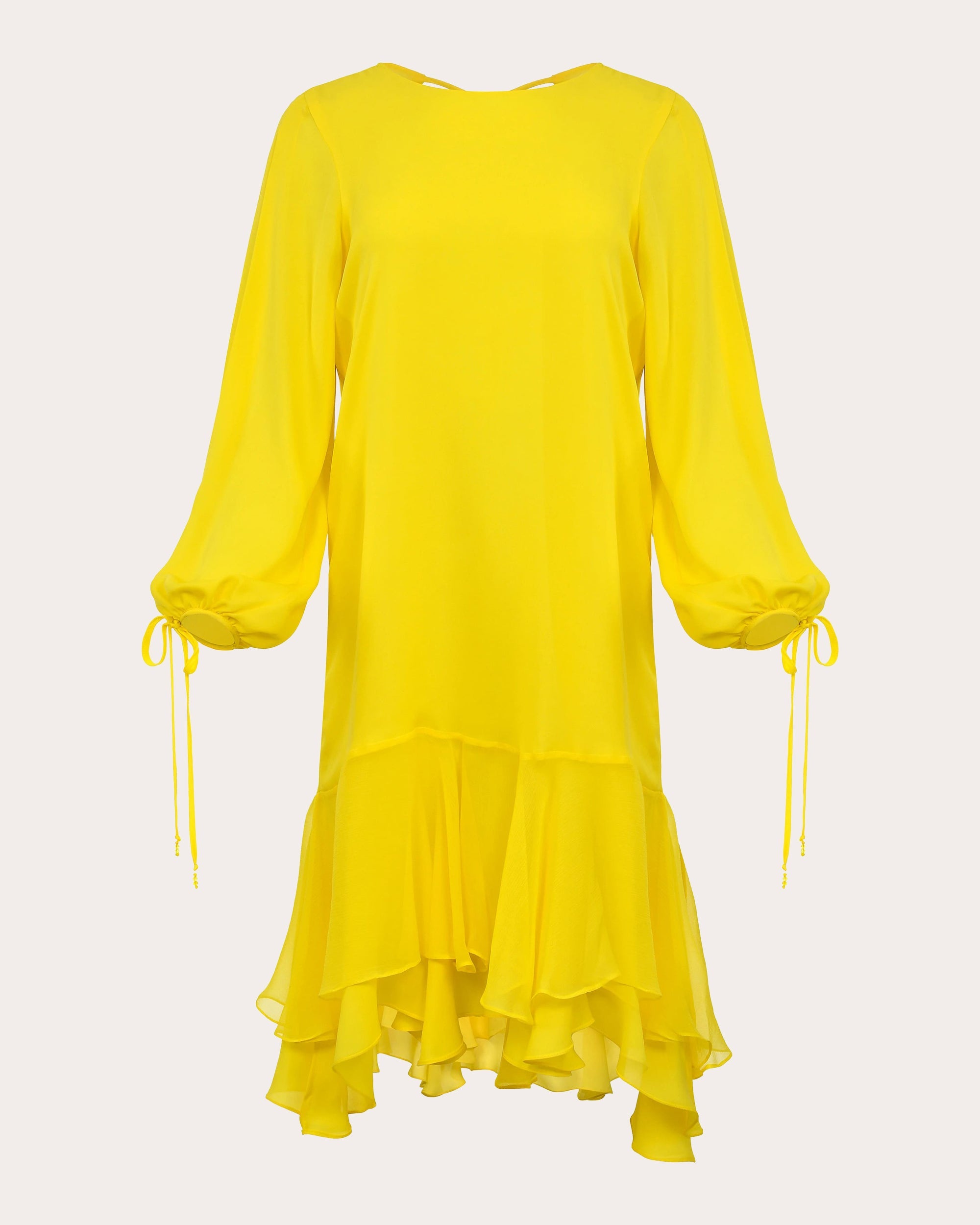 Mika Tiered Silk Mini Dress