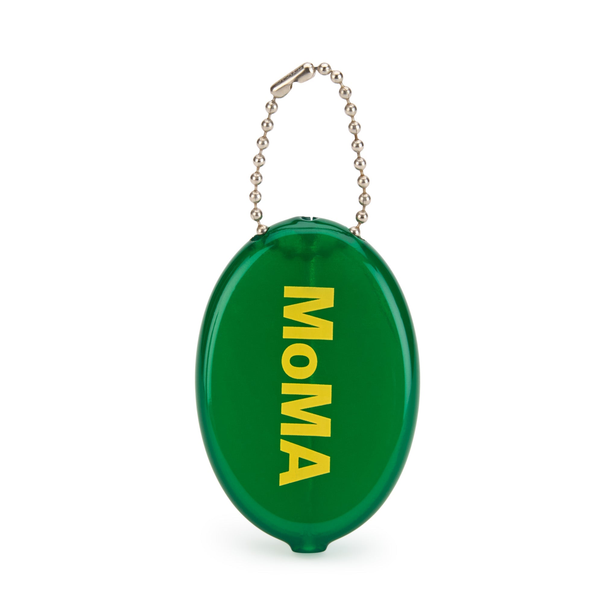 Colorful MoMA Vinyl Coin Pouch - Green/ Yellow