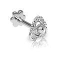 Ajna Threaded Stud Earring With Titanium Backing