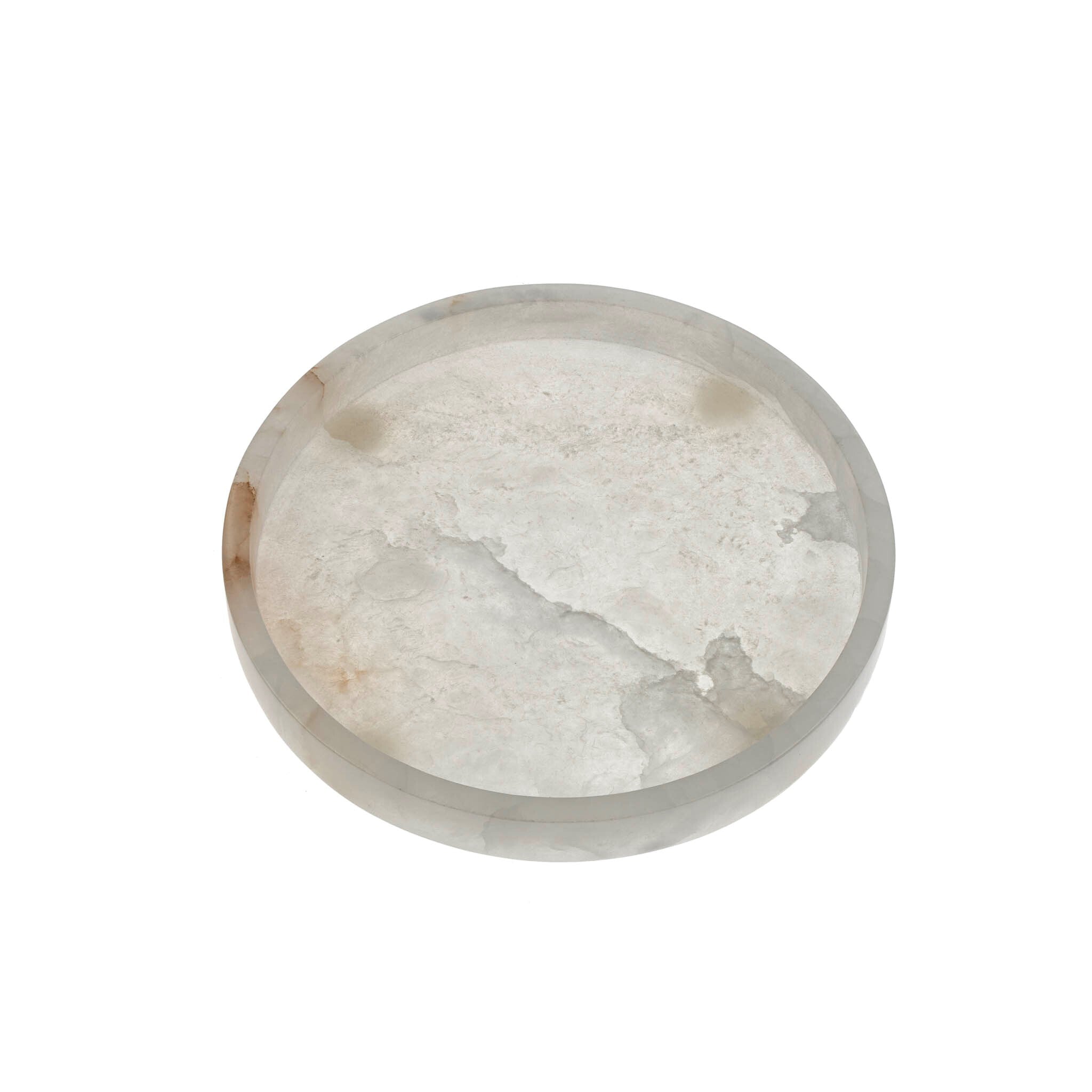 Round Alabaster Tray