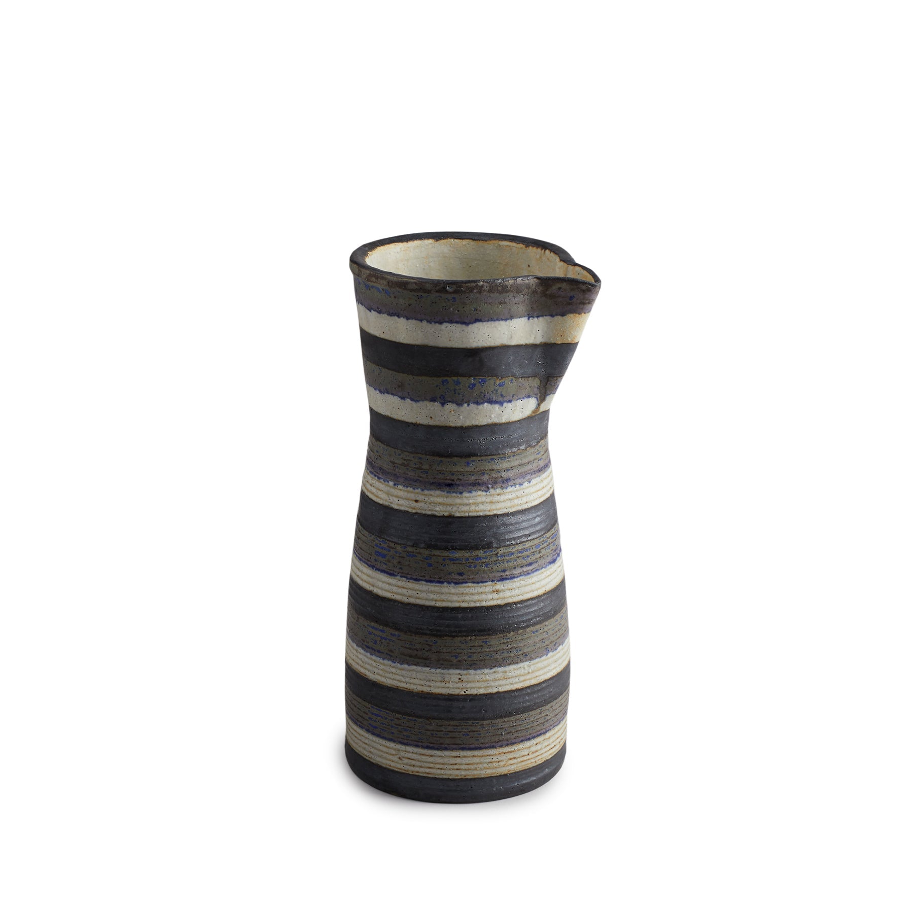 #59 Large Pitcher in Indigo Stripes