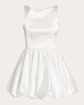 Ananya Satin Bubble Mini Dress