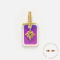 Sale! Solid Gold Crystal Amulet Charm for Manifestation