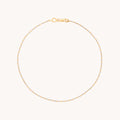 Carnaby Story Chain Anklet in Solid Gold