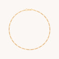 Soho Story Chain Anklet in Solid Gold